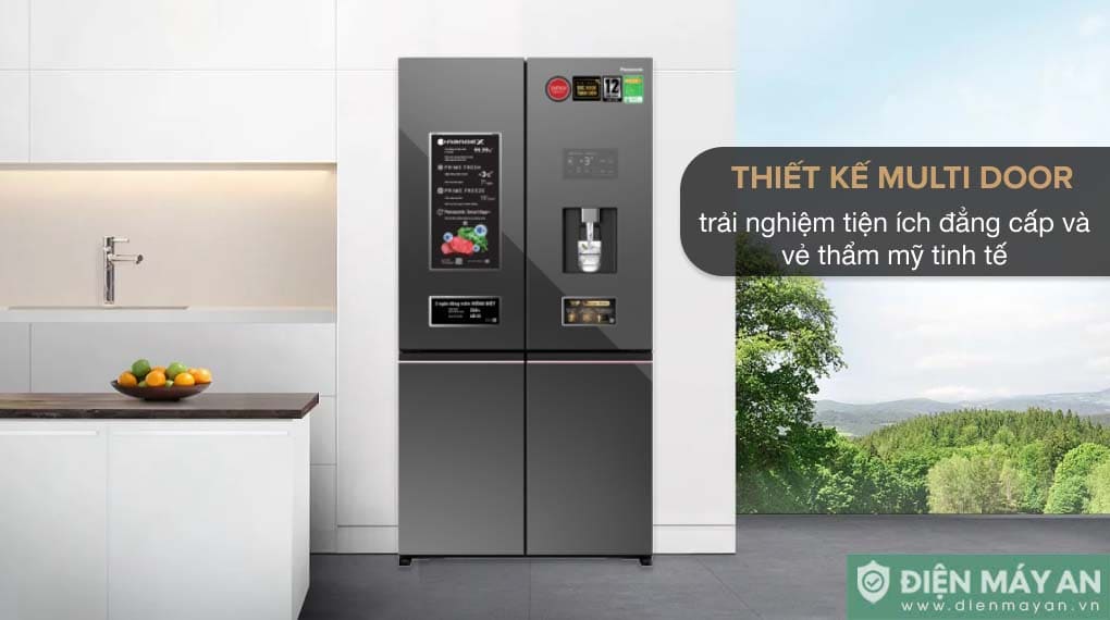 Tủ lạnh Panasonic Inverter 621 lít Multi Door NR-XY680YMMV